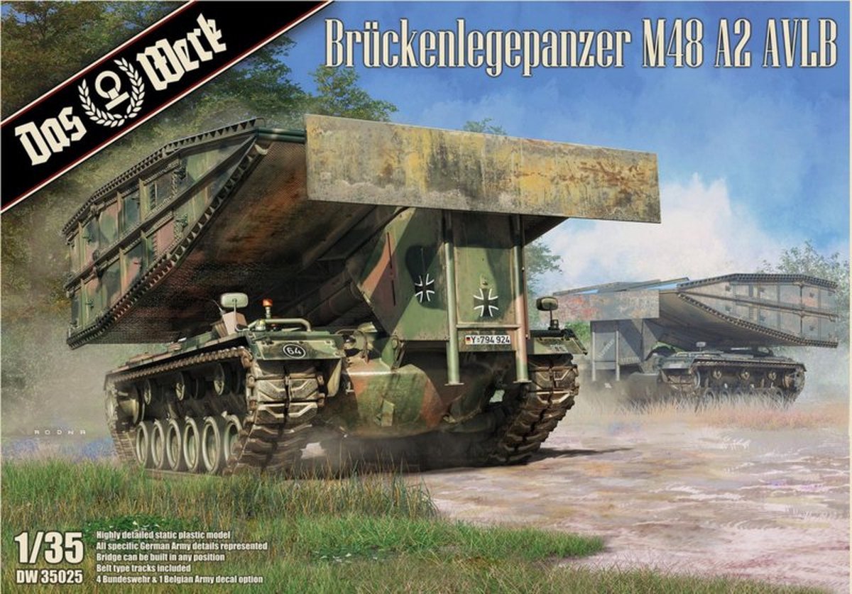 Das Werk | DW35025 | Brückenlegepanzer M48A2 AVLB | 1:35